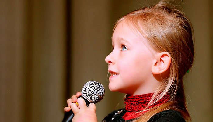 Girl singing